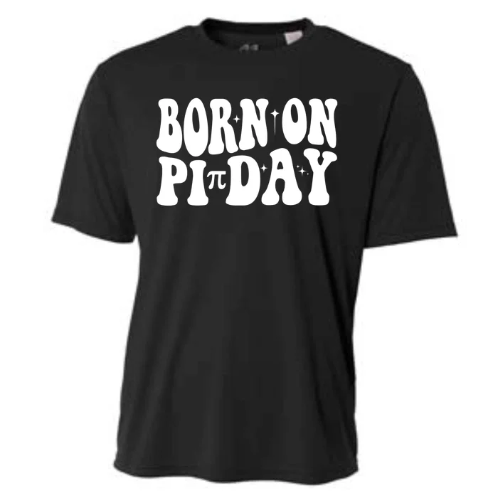 Born On Pi Day 14 March Birthday Math Geek Teachers Students Cute Gift Cooling Performance Crew T-Shirt