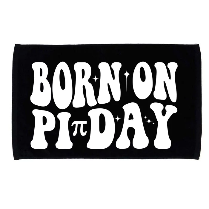 Born On Pi Day 14 March Birthday Math Geek Teachers Students Cute Gift Microfiber Hand Towel