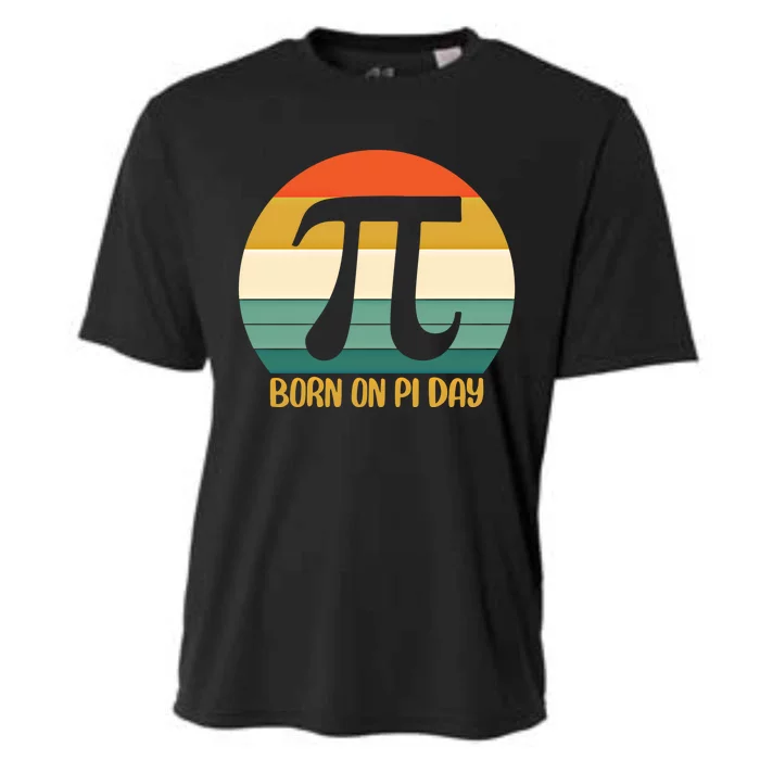 Born On Pi Day March 14 Math Geek Funny Design Meaningful Gift Cooling Performance Crew T-Shirt