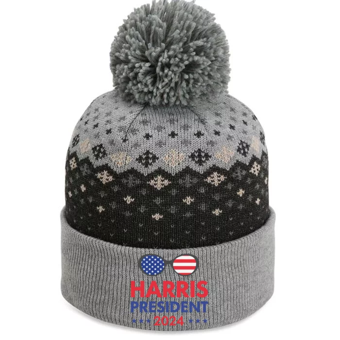 Balance Of Power Cool Harris President 2024 The Baniff Cuffed Pom Beanie