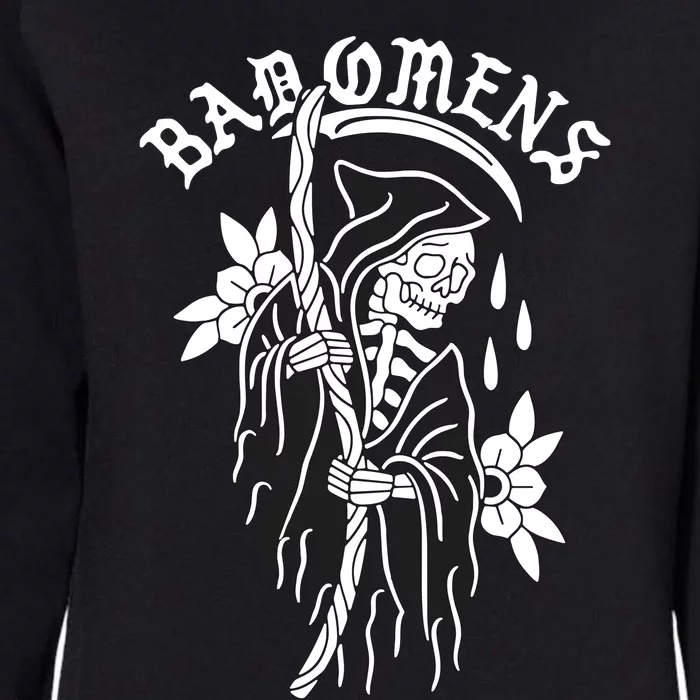 Bad Omen Reaper The Death Of Peace Of Mind Womens California Wash Sweatshirt