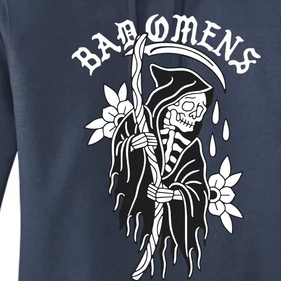 Bad Omen Reaper The Death Of Peace Of Mind Women's Pullover Hoodie