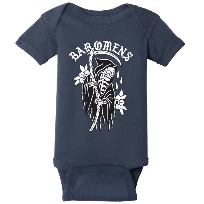 Bad Omen Reaper The Death Of Peace Of Mind Baby Bodysuit