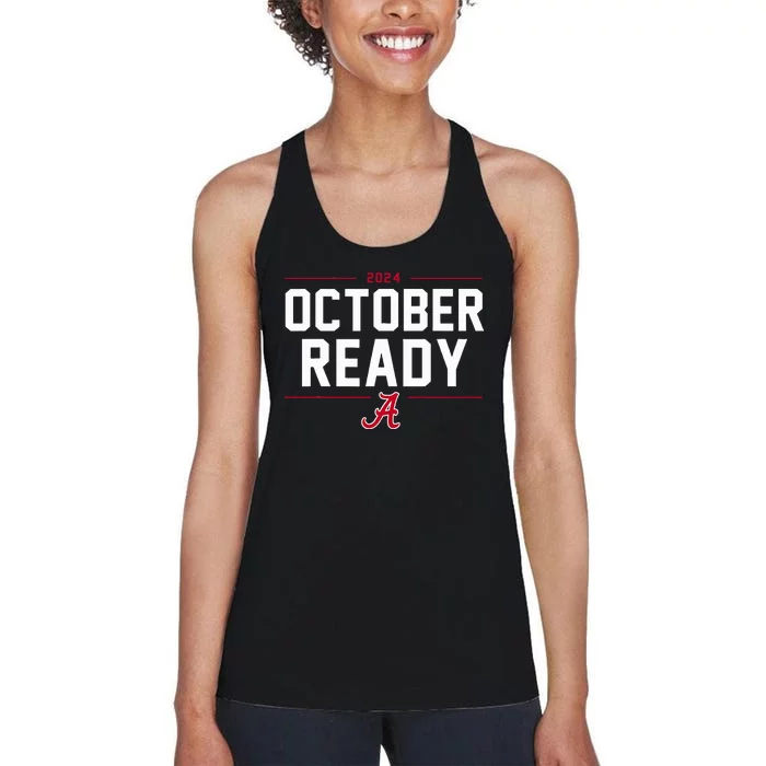 B.R.A.V.E.S October Ready 2024 Baseball Women's Racerback Tank