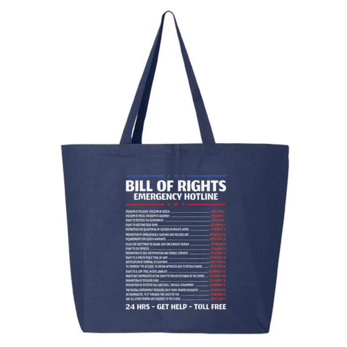 Bill Of Rights Emergency Hotline Amendment 110 Constitution 25L Jumbo Tote