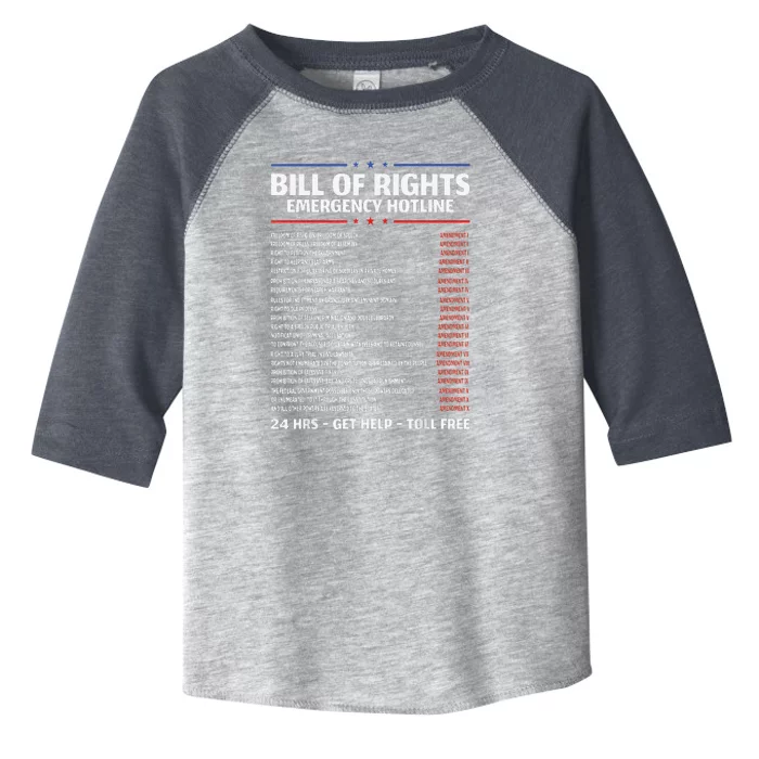 Bill Of Rights Emergency Hotline Amendment 110 Constitution Toddler Fine Jersey T-Shirt