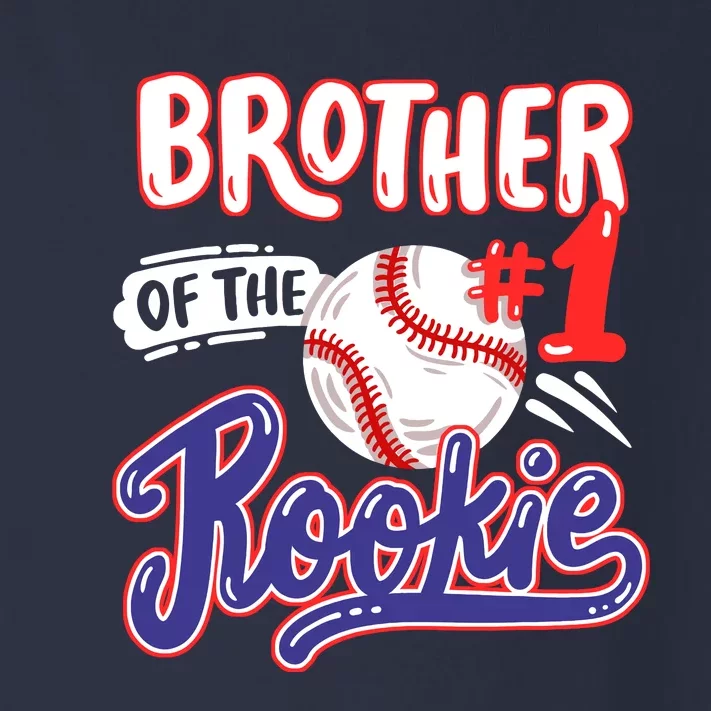 Brother Of Rookie 1st Baseball Birthday Party Theme Matching Toddler Long Sleeve Shirt