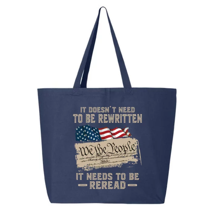 BILL OF RIGHTS US CONSTITUTION 25L Jumbo Tote