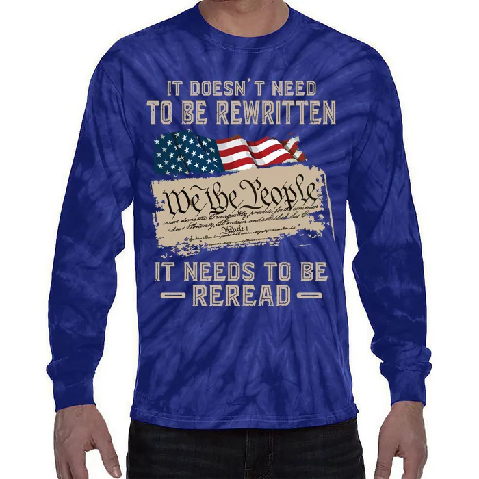 BILL OF RIGHTS US CONSTITUTION Tie-Dye Long Sleeve Shirt