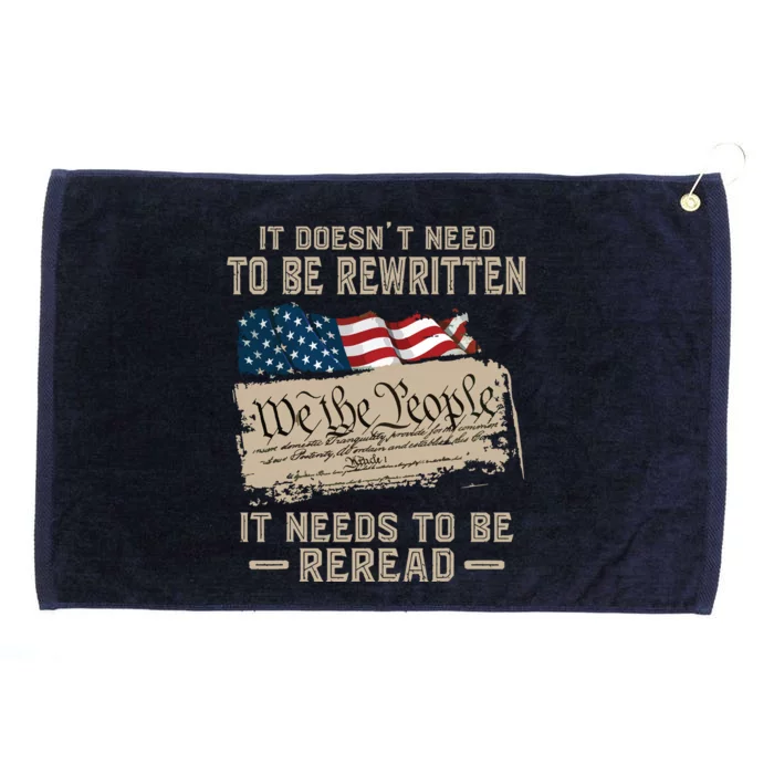 BILL OF RIGHTS US CONSTITUTION Grommeted Golf Towel