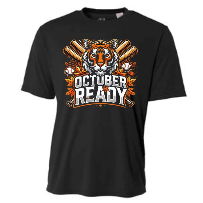 Baseball October Ready Tiger D Cooling Performance Crew T-Shirt