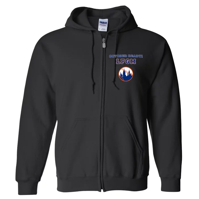 Baseball October Ready Lfgm Graphic Full Zip Hoodie