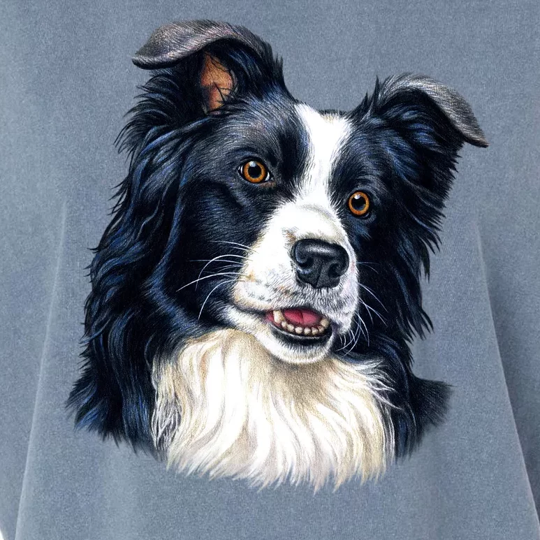 Border Collie Garment-Dyed Women's Muscle Tee