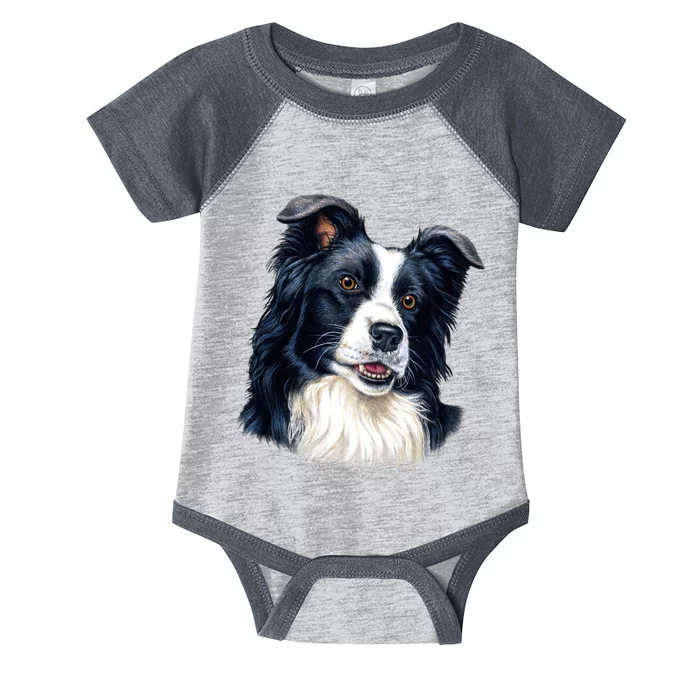 Border Collie Infant Baby Jersey Bodysuit