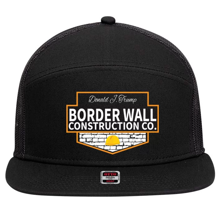 Border Wall Construction Co. Donald Trump 7 Panel Mesh Trucker Snapback Hat