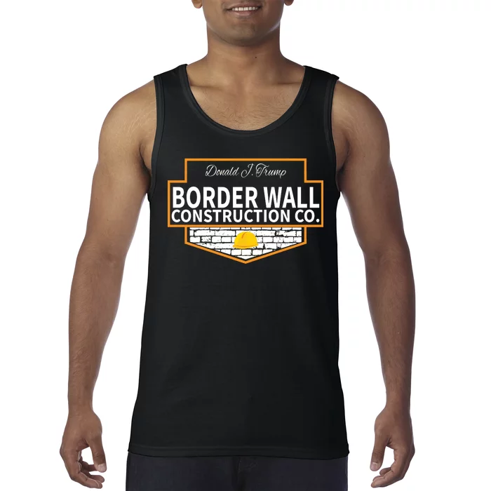 Border Wall Construction Co. Donald Trump Tank Top