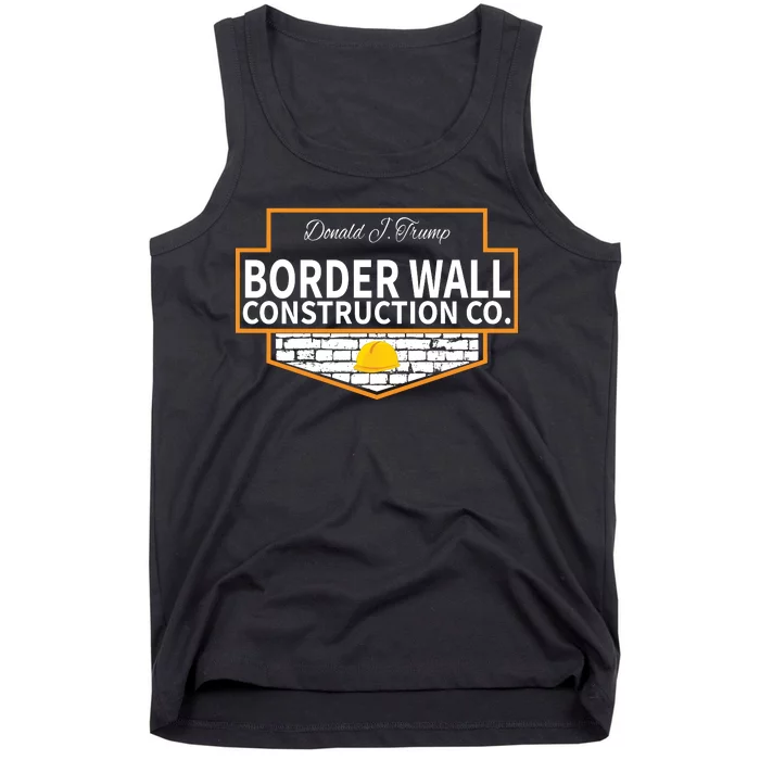 Border Wall Construction Co. Donald Trump Tank Top