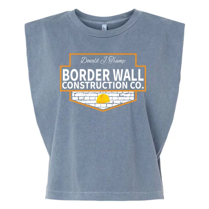 Border Wall Construction Co. Donald Trump Garment-Dyed Women's Muscle Tee