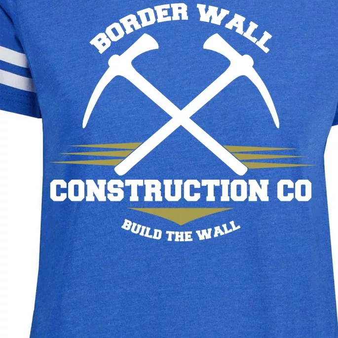 Border Wall Construction CO Build The Wall Enza Ladies Jersey Football T-Shirt