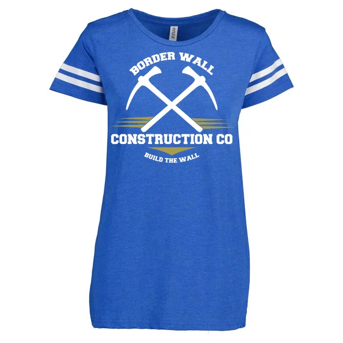 Border Wall Construction CO Build The Wall Enza Ladies Jersey Football T-Shirt