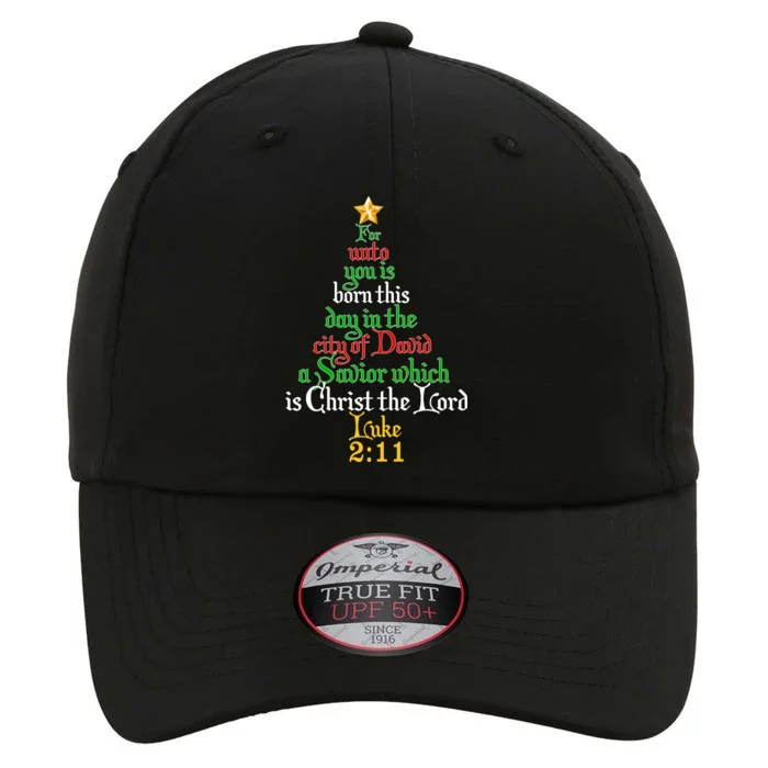 Born A Savior Christmas Christ The Lord Bible Verse The Original Performance Cap