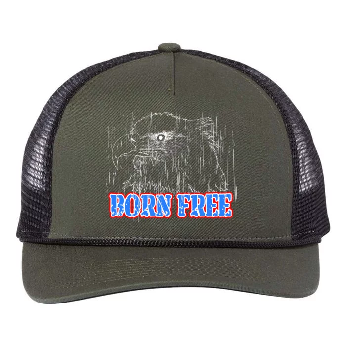 Born Free Eagle Retro Rope Trucker Hat Cap