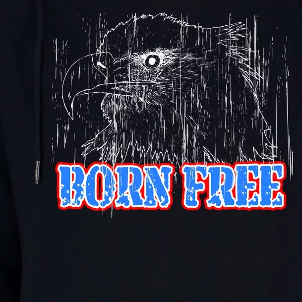 Born Free Eagle Womens Funnel Neck Pullover Hood