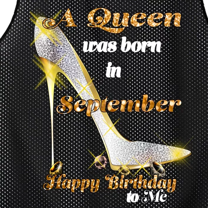 Born In August Birthday Queen Mesh Reversible Basketball Jersey Tank