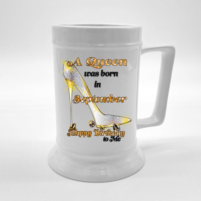 Born In August Birthday Queen Front & Back Beer Stein