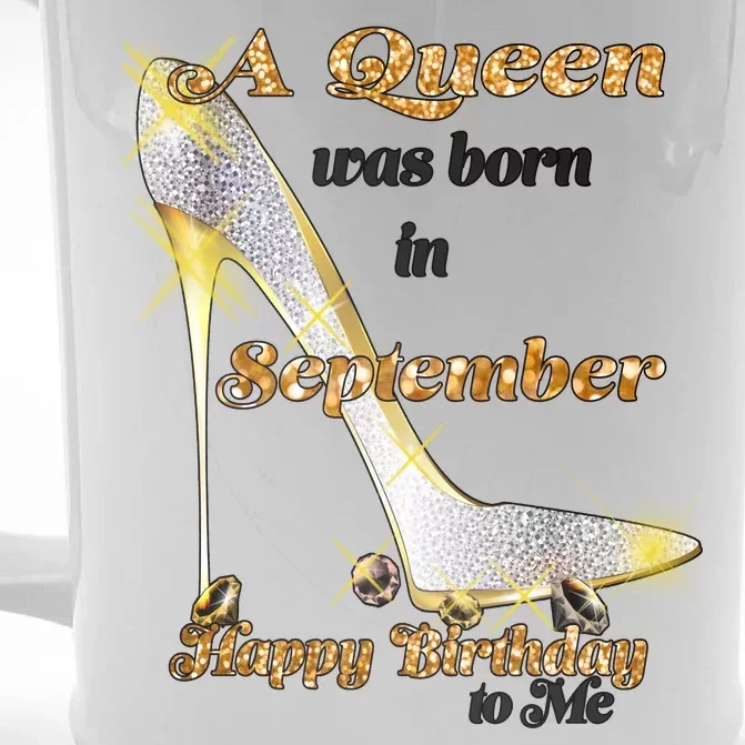 Born In August Birthday Queen Front & Back Beer Stein