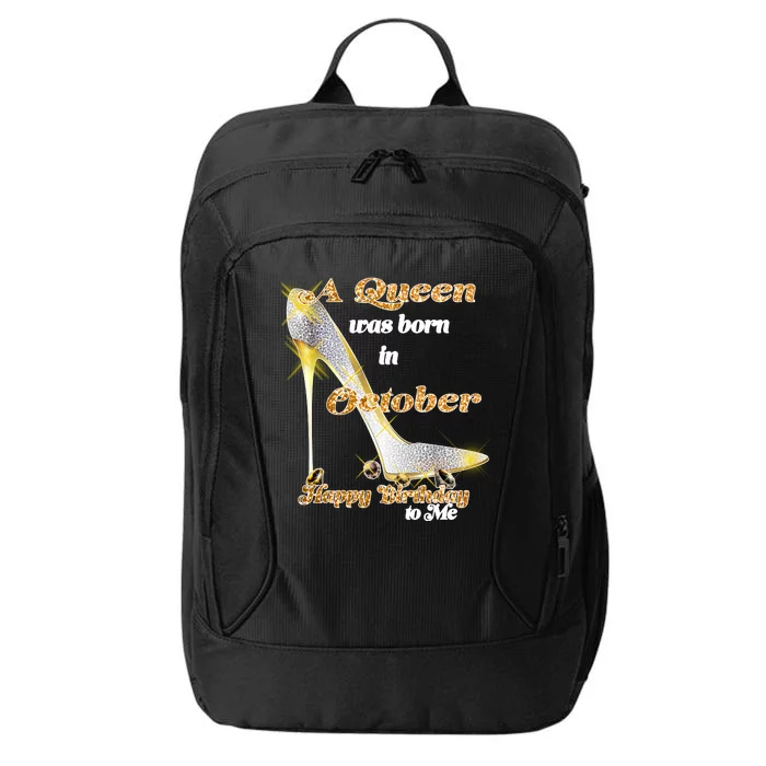 Born In October Birthday Queen City Backpack