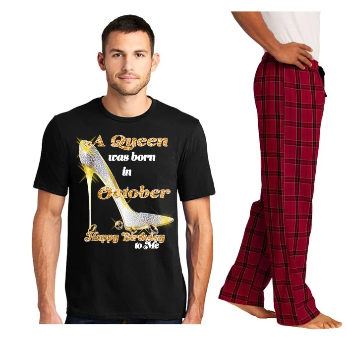 Born In October Birthday Queen Pajama Set