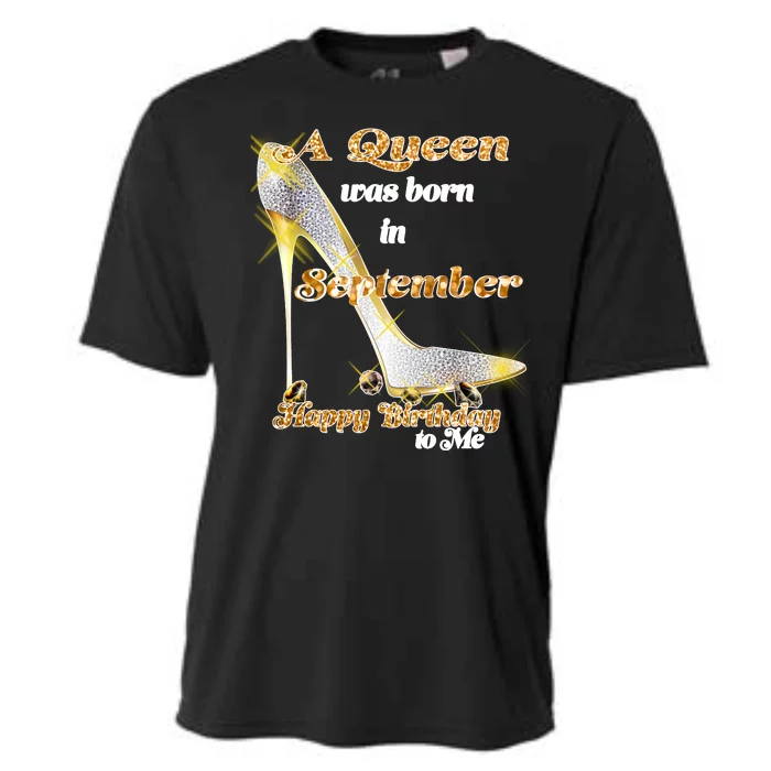 Born In September Birthday Queen Cooling Performance Crew T-Shirt