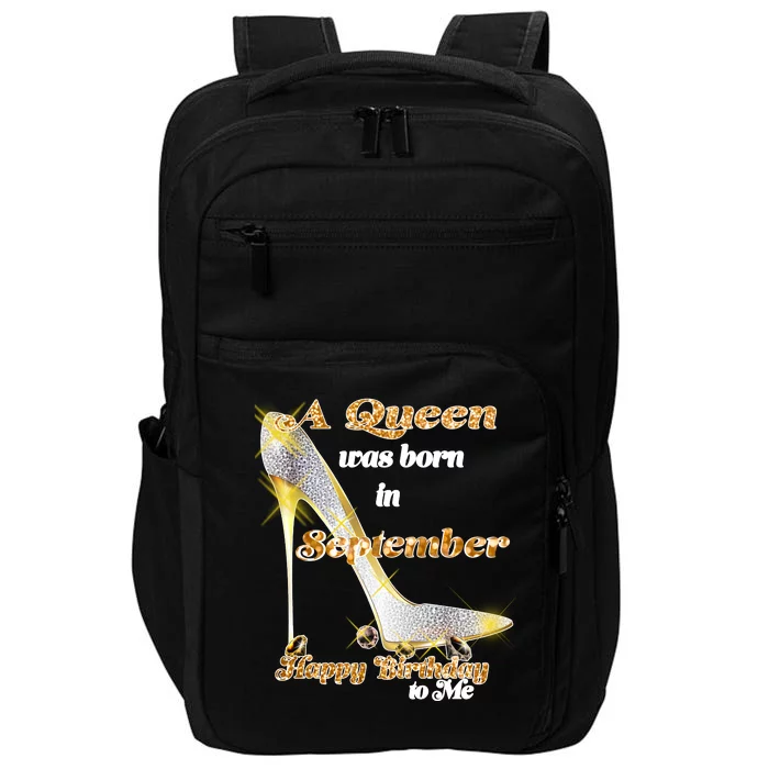 Born In September Birthday Queen Impact Tech Backpack