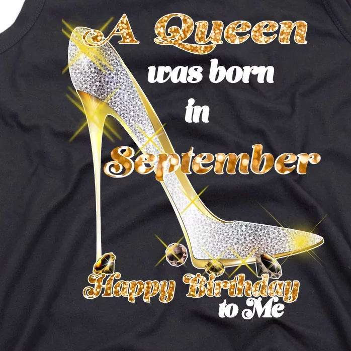 Born In September Birthday Queen Tank Top