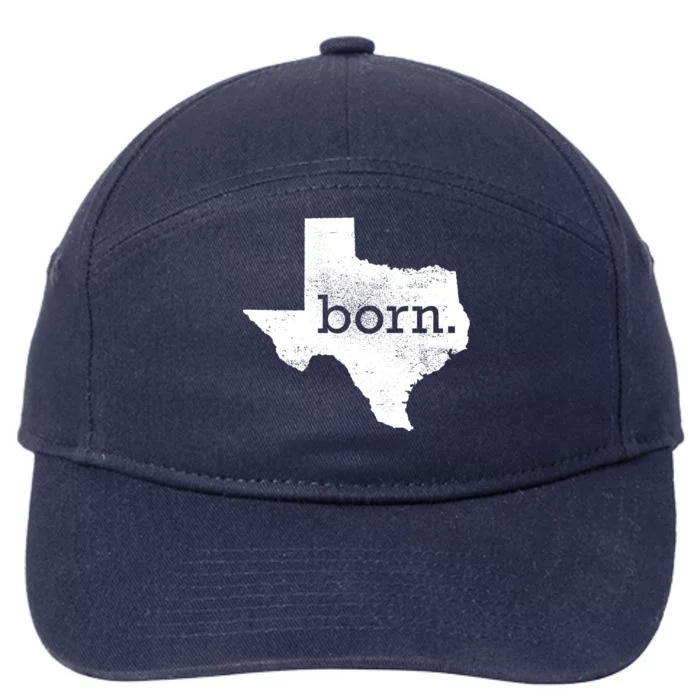 Born In Texas Home 7-Panel Snapback Hat