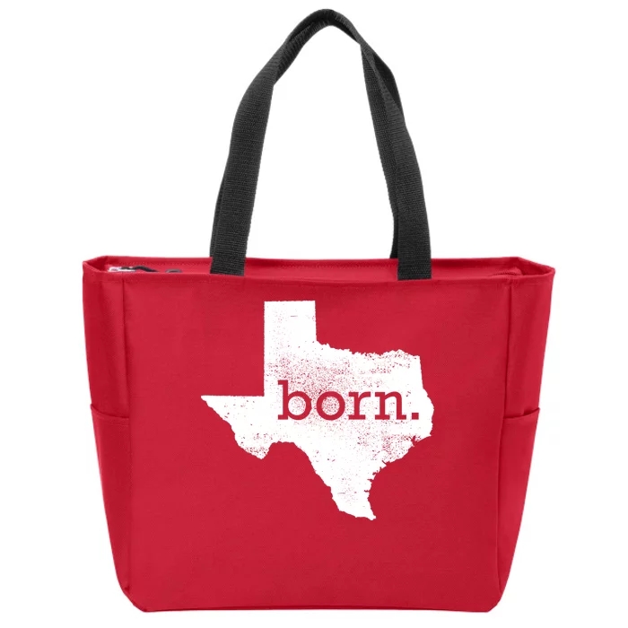 Born In Texas Home Zip Tote Bag