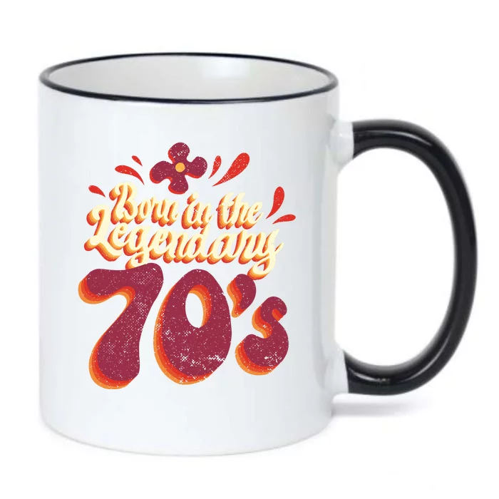 Born In The Legendary 70's Black Color Changing Mug