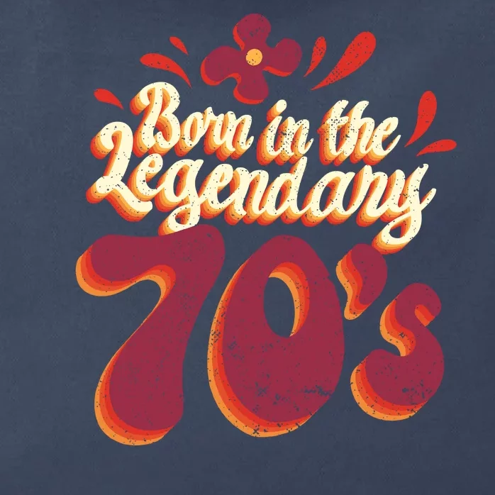 Born In The Legendary 70's Zip Tote Bag