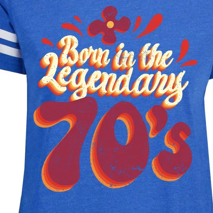 Born In The Legendary 70's Enza Ladies Jersey Football T-Shirt