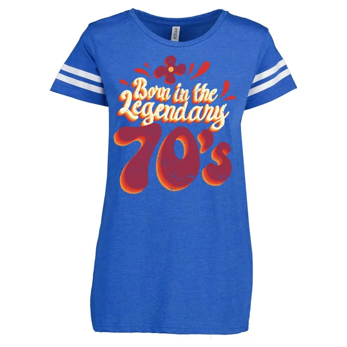 Born In The Legendary 70's Enza Ladies Jersey Football T-Shirt