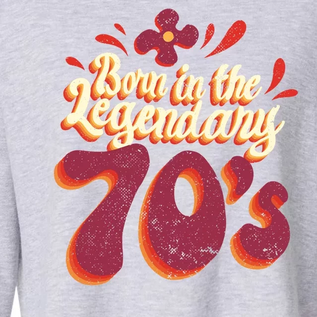 Born In The Legendary 70's Cropped Pullover Crew