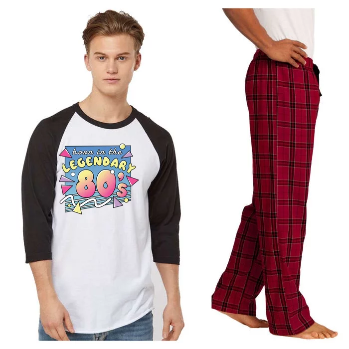 Born In The Legendary 80s Raglan Sleeve Pajama Set