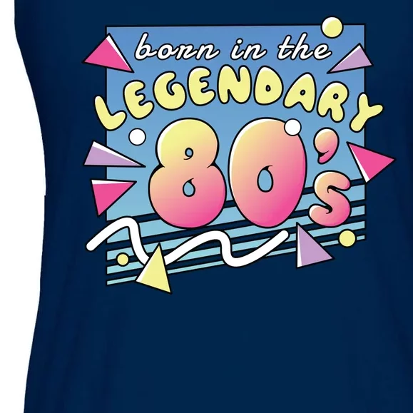 Born In The Legendary 80s Ladies Essential Flowy Tank