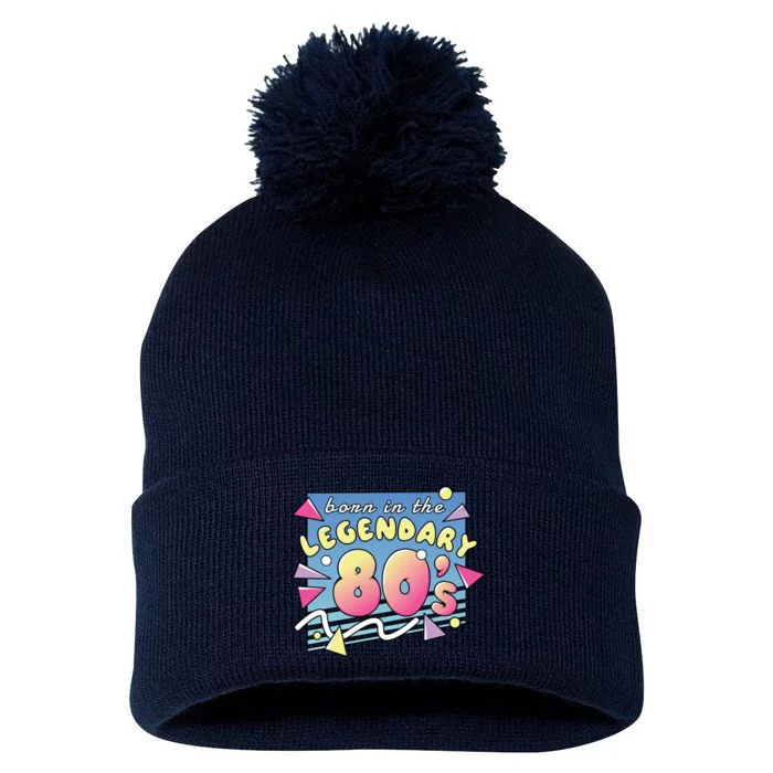 Born In The Legendary 80s Pom Pom 12in Knit Beanie