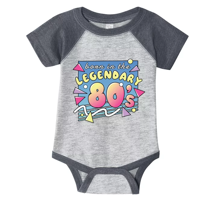 Born In The Legendary 80s Infant Baby Jersey Bodysuit