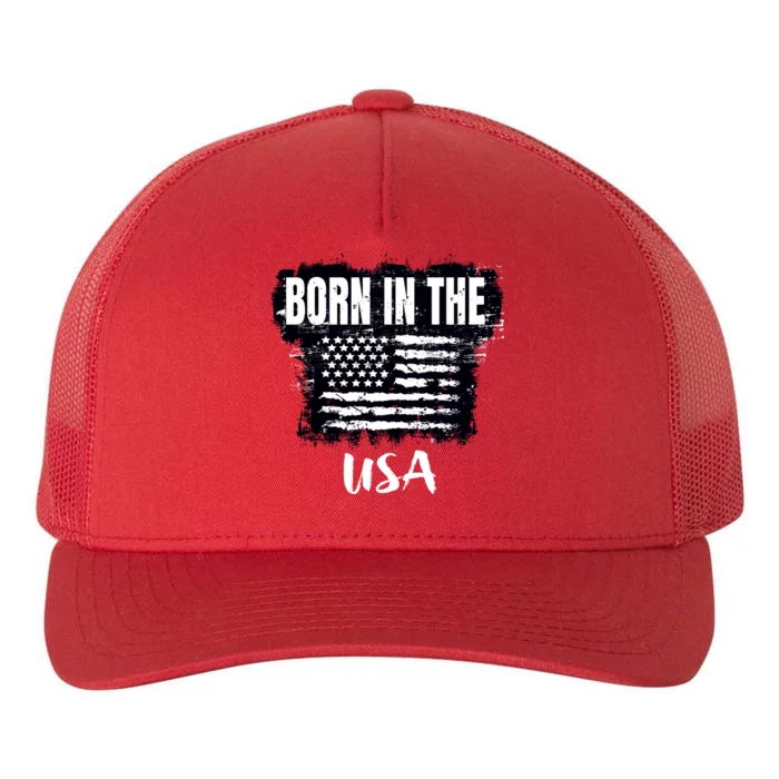 Born In The USA Yupoong Adult 5-Panel Trucker Hat