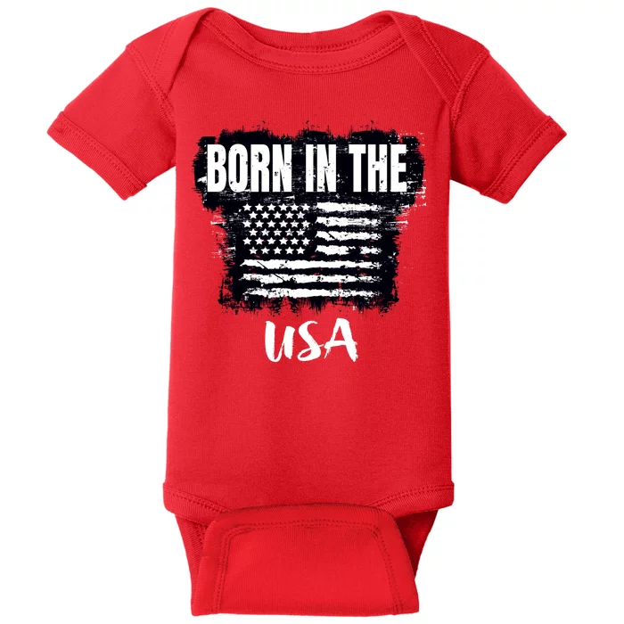 Born In The USA Baby Bodysuit