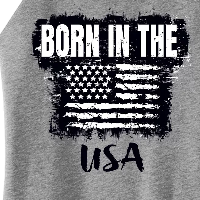 Born In The USA Women’s Perfect Tri Rocker Tank