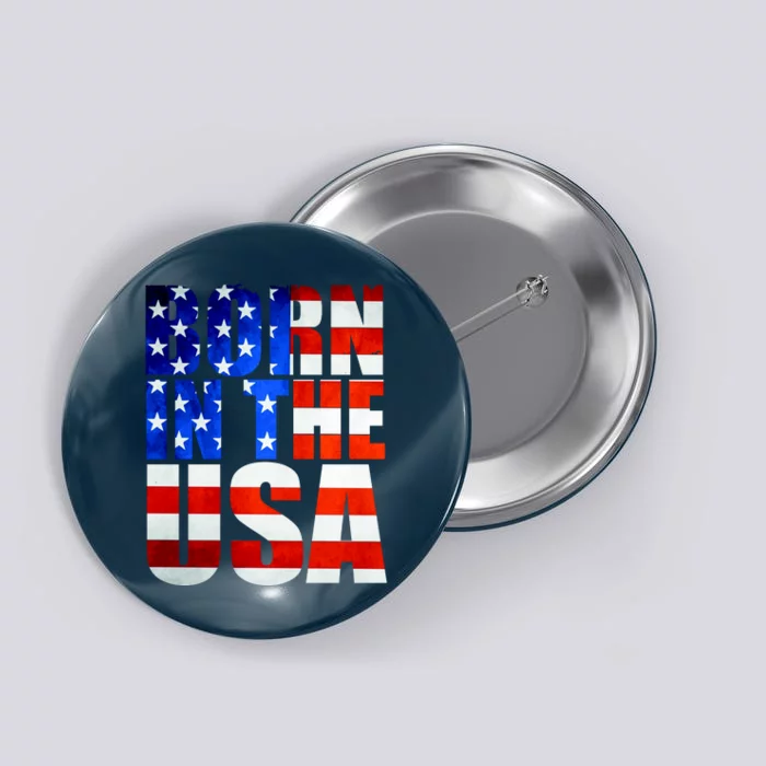 Born In The USA Flag Button